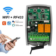 Receptor Wifi Tuya 433mhz De 2 Canales 12-24V