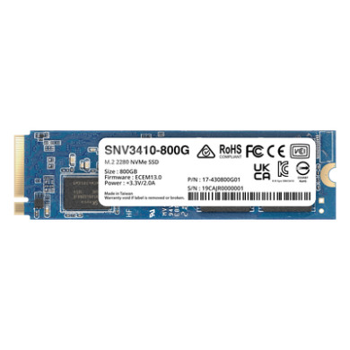 SSD NVMe M.2 / 400 GB / 400000 IOPS Lectura / 70000 IOPS Escritura / 1