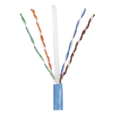 Bobina UTP Cat 5e / 305 m (1000 ft) / 24 AWG Cobre Sólido / PVC CM / 4