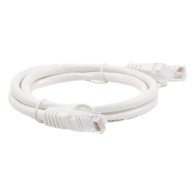 Cable de Parcheo UTP Cat6 / 1 Metro (3.28 Pies) / Blanco / 1 Gbps+ / R