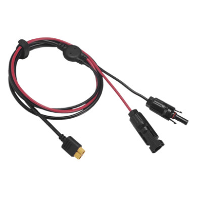 Cable Fotovoltaico / 2.5 m (8.2 ft) / 12 AWG / MC4 Macho-Hembra + XT60