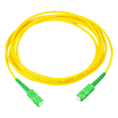 Jumper de Fibra Óptica / SC/APC a SC/APC / Monomodo OS1/OS2 / Simplex 