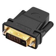 Adaptador DVI Macho a HDMI Hembra / 1080p@60Hz / Conectores Chapados e