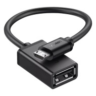 Adaptador OTG / Micro USB Macho a USB 2.0 A Hembra / 480 Mbps / 10 cm 