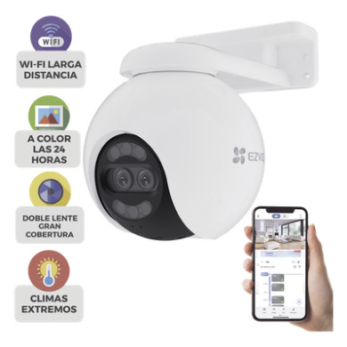 Cámara PT IP / 4K Ultra HD / Panorámica 360° / Visión Nocturna Color 3