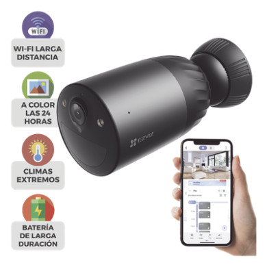 Cámara IP Wi-Fi / 4K UHD 8 MP / Batería Recargable 10,400 mAh / Visión
