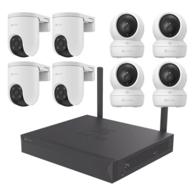 Kit de Cámaras Wi-Fi / 3 Megapixel / 8 Canales / 8 Cámaras / Visión No