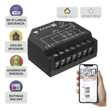 Relevador Wi-Fi Inteligente / 2 Salidas para Apagadores / Control de I