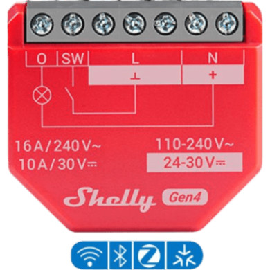 Relevador Inteligente / 16A / Medición de Consumo AC / Wi-Fi 2.4 GHz y