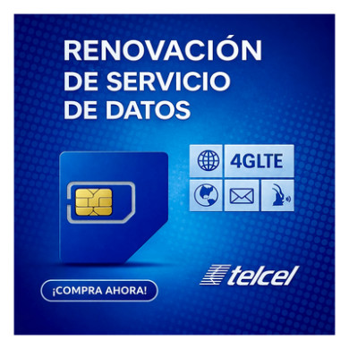 Renovación de Plan de Datos / 10 GB Mensuales / 1 Año / Roaming EUA y 