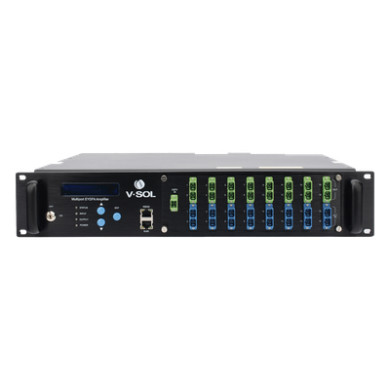 Amplificador Óptico EYDFA / 16 Puertos 1550 nm / Salida 22 dBm / GPON 