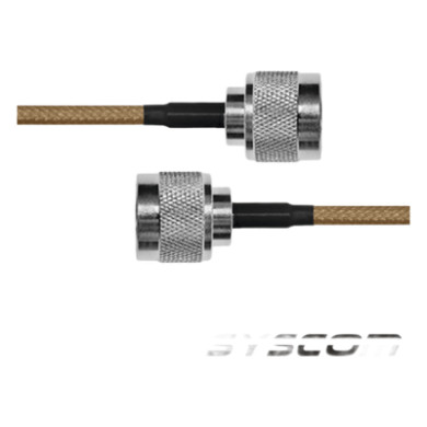 Jumper Coaxial / 60 cm (1.97 ft) / Conectores N Macho / Cable RG142