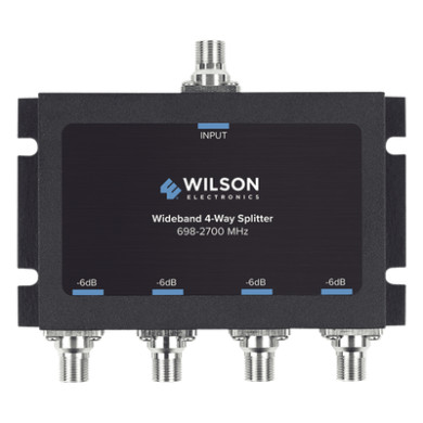 Divisor de Potencia de 4 Vías / 6 dB Pérdida por Puerto / 698-2700 MHz