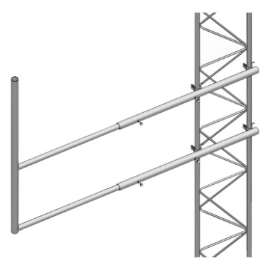 Brazo de Montaje Tipo F / Acero ASTM A36 / Galvanizado por Inmersión e