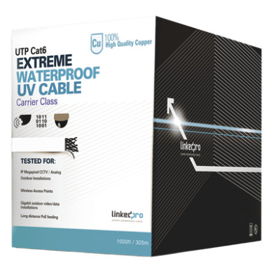 Bobina de Cable UTP Cat6 para Exterior / 305 Metros (1000 Pies) / 23 A