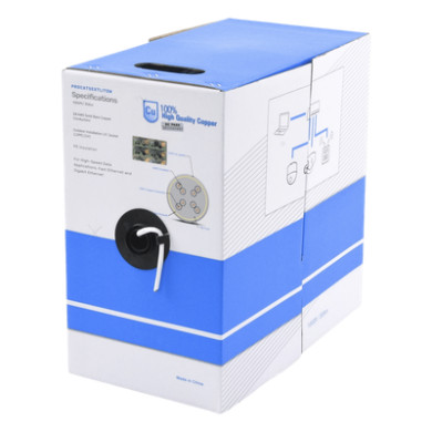 Bobina de Cable UTP Cat5e para Exterior / 305 m (1000 pies) / 24 AWG /