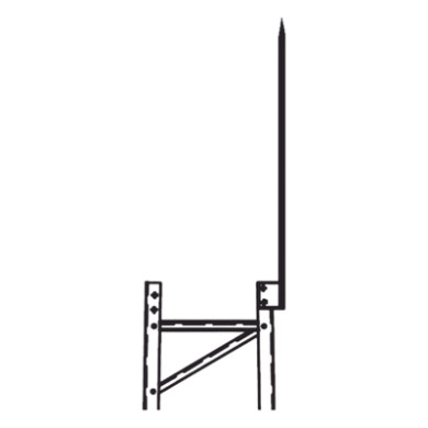 Punta Pararrayo / 96' (2.4 m) / Maciza / Torre TITAN / Herraje Incluid