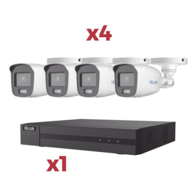 Kit DVR 4 Canales + 1 IP / TurboHD 2 Megapixel / ColorVu Lite / Coaxit