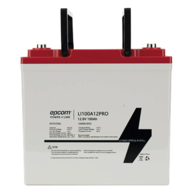 Batería LiFePO4 Ciclo Profundo / 12.8 Vcc / 100 Ah / Descarga 100 A / 