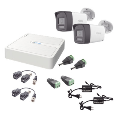 Kit de Videovigilancia TurboHD / DVR 4 Canales / 2 Cámaras Bala 2 Mega