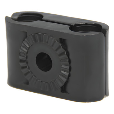 Sujetador Plástico para Cable Coaxial / 7/8" / Doble Capacidad / Monta