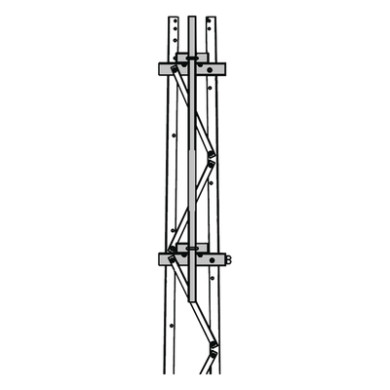 Mástil para Torre / 2-3/8" / 1.8 m (5.9 ft) / Secciones 1 a 3 / Montaj