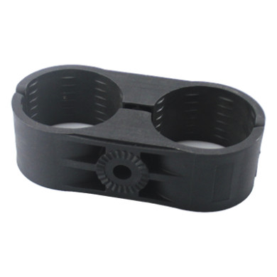 Sujetador Plástico para Cable Coaxial / Doble / 1-5/8" a 2" (51 mm) / 