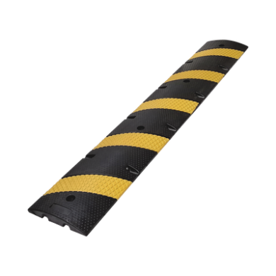 Reductor D / Velocidad / 183cm / 5 lineas amarillas / Hule Reciclado.