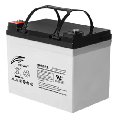 Batería de Respaldo AGM-VRLA / 12 Vcc / 33 Ah / Terminales M6 / Vida Ú