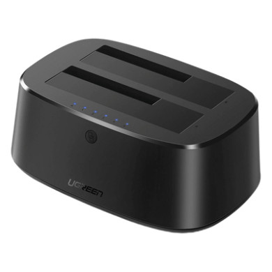 Estación de Acoplamiento Doble Bahía / USB 3.0 / SATA III / Clonación 