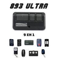 Control Remoto Power Doors 893 ULTRA De Tipo Visera | Compatible con 9 Marcas, incluyendo LiftMaster y Merik
