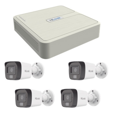 Kit de Videovigilancia IP / 4 Megapixel / NVR 4 Canales PoE+ / 4 Cámar