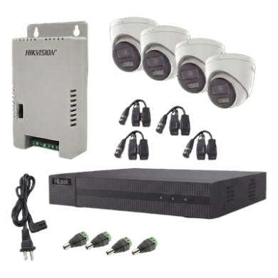 Kit de Videovigilancia TurboHD / DVR 4 Canales + 1 IP / 4 Cámaras Eyeb