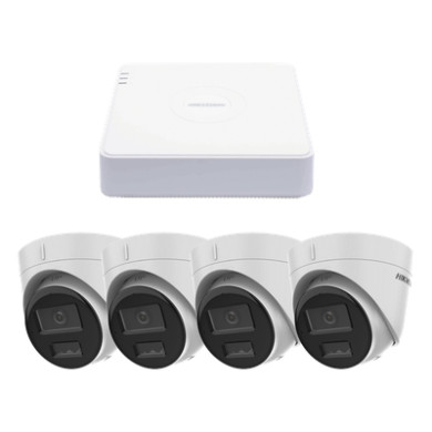 Kit de Videovigilancia IP / 2 Megapixel / NVR 4 Canales PoE+ / 4 Cámar