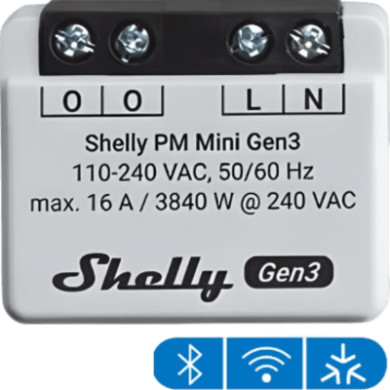 Medidor de consumo inteligente / Wi-Fi 2.4 GHz / 1 canal 16A / Alcance