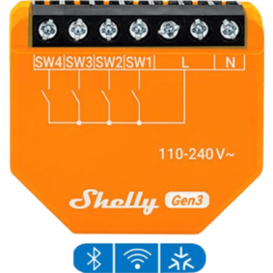 Controlador de Entradas Digitales / WiFi 2.4 GHz / 4 Canales / AC 110-