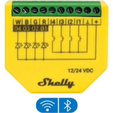 Controlador LED RGBW / Wi-Fi 2.4 GHz / 4 Canales / 12A / 12-24V / Medi