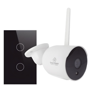 Kit Domótica WiFi / 1 Cámara + 1 Apagador Triple / 2.4 GHz / 800W por 