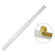 Canaleta de PVC / 12 x 8 mm / Una Vía / 6 Pies (1.83 m) / Cinta Adhesi