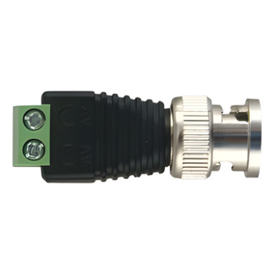 Adaptador BNC Macho / Terminales Tornillo / 75 Ohm / Cables AWG 26-14 
