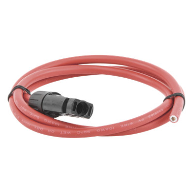 Cable Fotovoltaico / 1 m (3.28 ft) / 10 AWG / MC4-M / Rojo