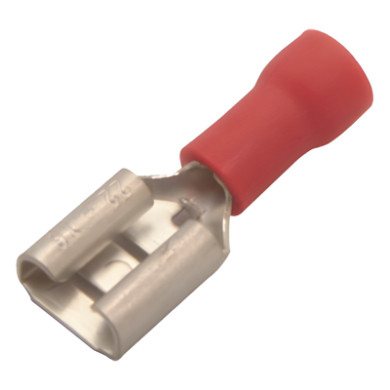 Terminal Hembra Aislada / 0.250 pulgadas / 22 - 16 AWG / Push-On / Paq