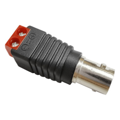 Conector Adaptador / BNC Hembra a Terminales Tipo Tornillo / 5.5 x 2.5