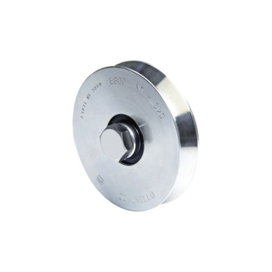 Rueda de 10 cm Para Puertas Corredizas de Hasta 220 Kg / Canal Tipo "V