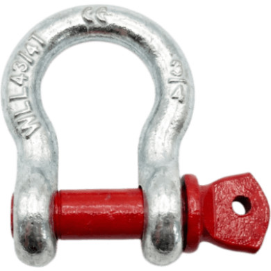 Grilllete Lira (Anchor Shackle) / 4.75 T WLL / Cuerpo 3/4" Acero Forja