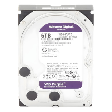 Disco Duro para Videovigilancia / 6 TB / SATA III 6 Gb/s / 5640 RPM / 