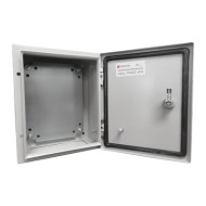 Gabinete de Acero IP66 / 300x400x200 mm / 11.8x15.7x7.9 in / IK10 / 30