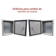 Gabinete de Acero IP66 / 300x400x200 mm / 11.8x15.7x7.9 in / IK10 / 30