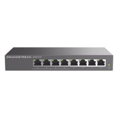 Switch PoE+ Gigabit No Administrable / 8 Puertos 10/100/1000 Mbps / 4 