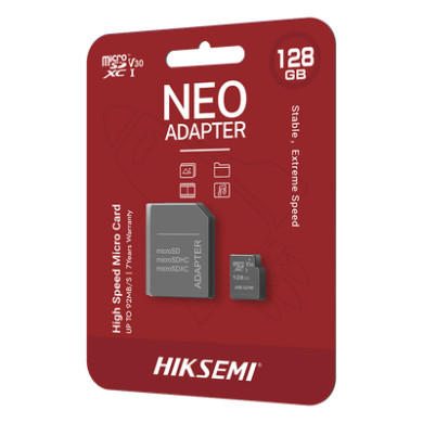 Memoria microSDXC con Adaptador / 128 GB / Clase 10 / Lectura 92 MB/s 
